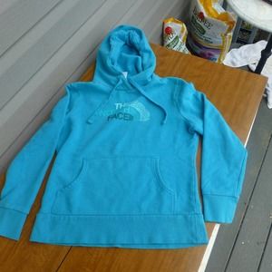 Women's The North Face Hoodie S subtle Blue Logo performance